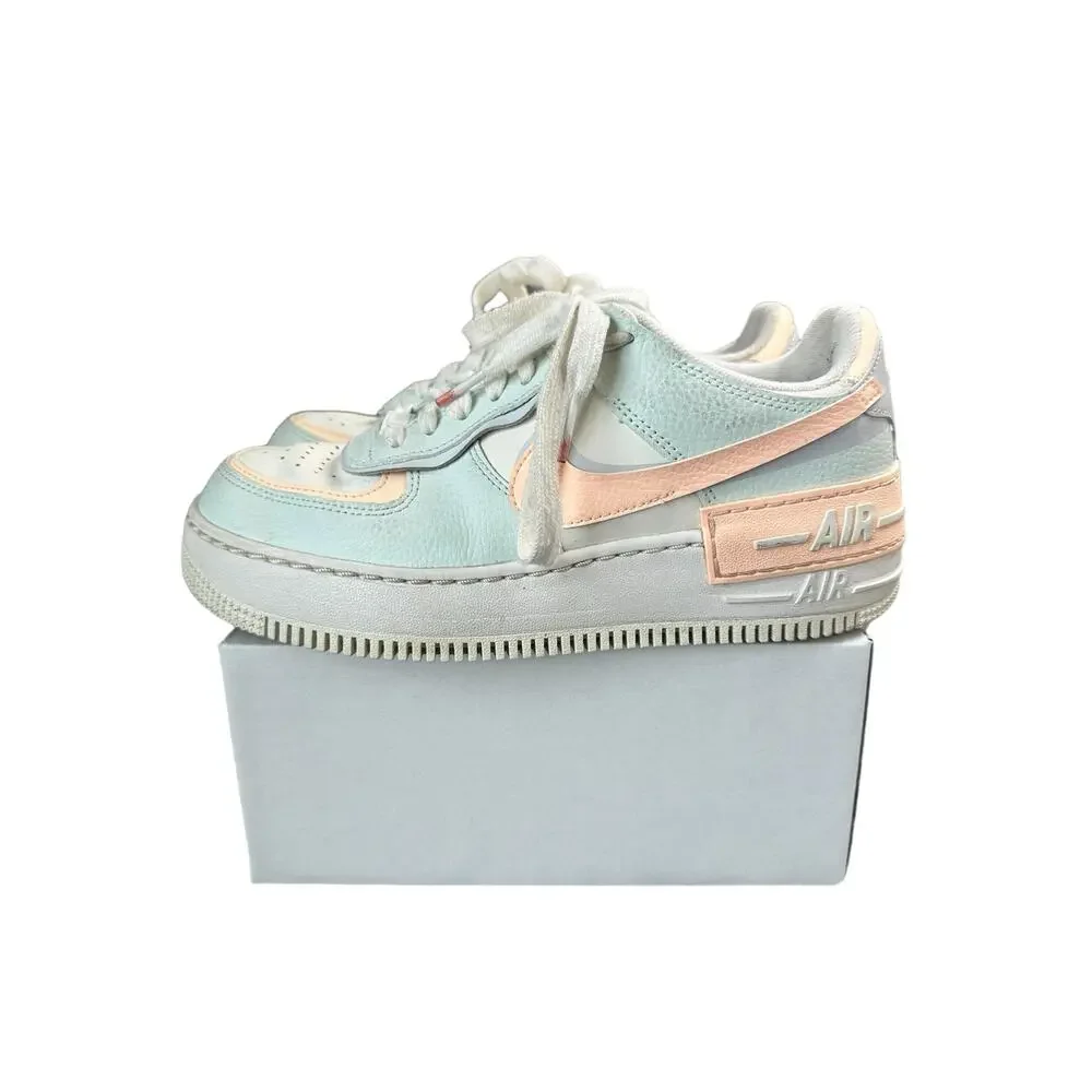Nike Air Force 1 Low Shadow Sail barely Green Sneakers Women's Size 7.5